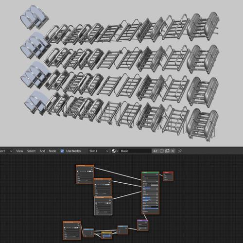 Modular Sci-Fi Stairs (Basic Version) preview image